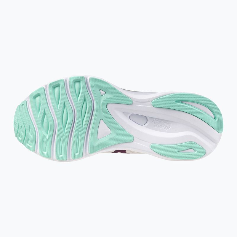 Women's running shoes Mizuno Wave Serene 2 snow white/dark purple/ice green 11