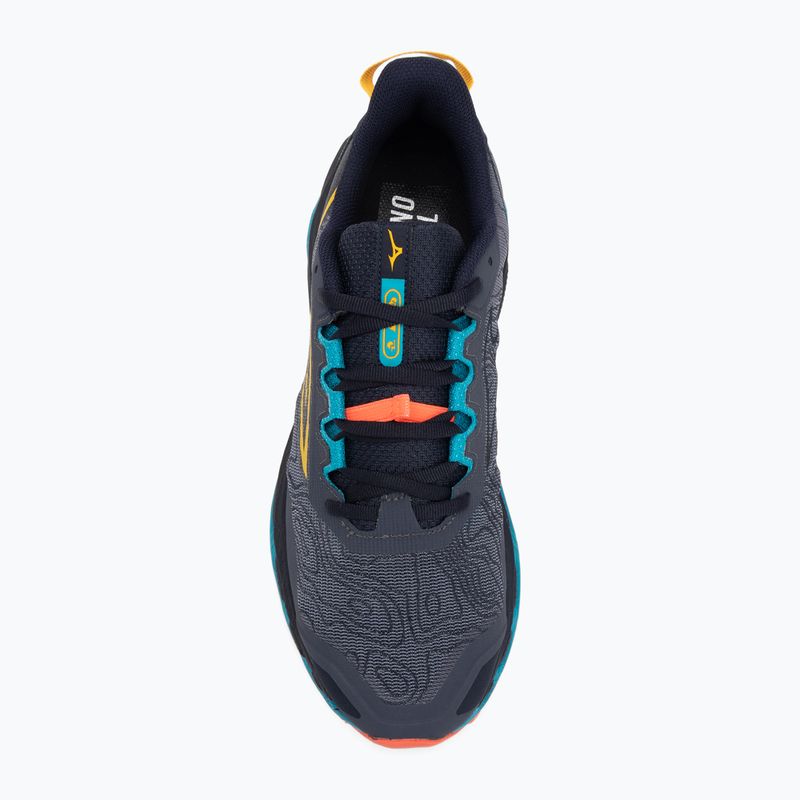Men's running shoes Mizuno Wave Mujin 11 odyssey gray/citrus/fiery coral 2 5