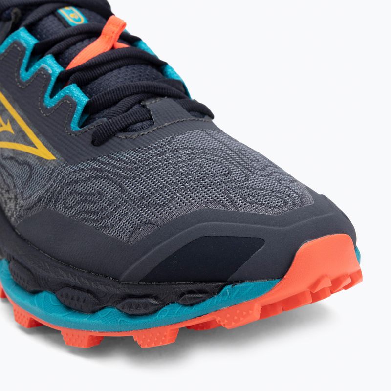 Men's running shoes Mizuno Wave Mujin 11 odyssey gray/citrus/fiery coral 2 7
