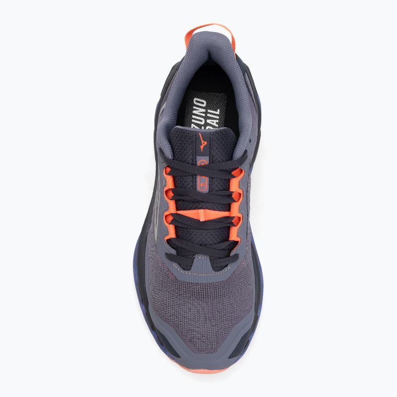 Women's running shoes Mizuno Wave Mujin 11 blue granite/silver/striking coral 5