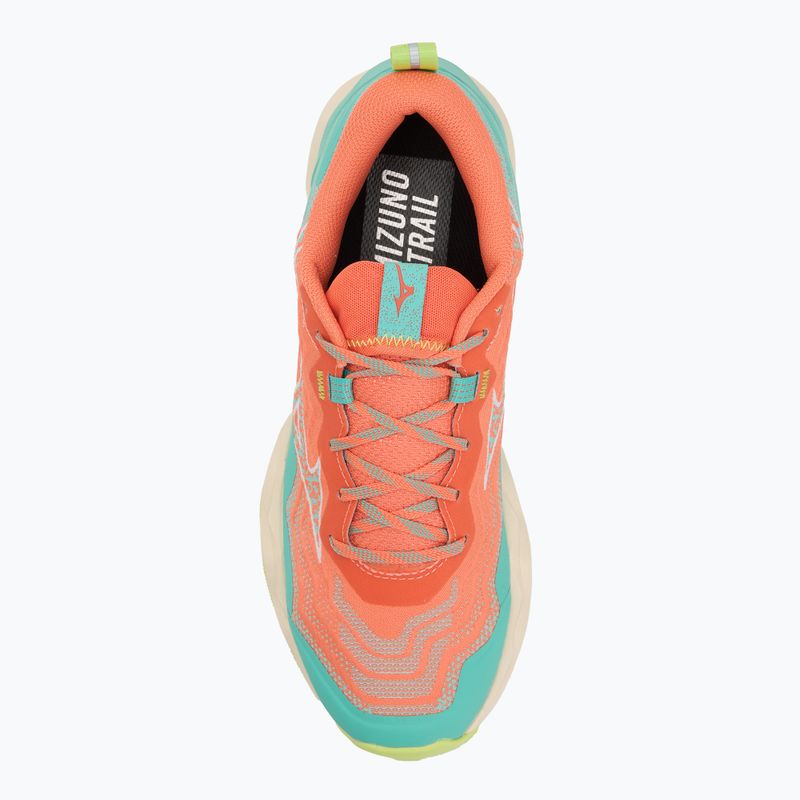 Women's running shoes Mizuno Wave Daichi 9 fresh salmon/white/sharp green 5