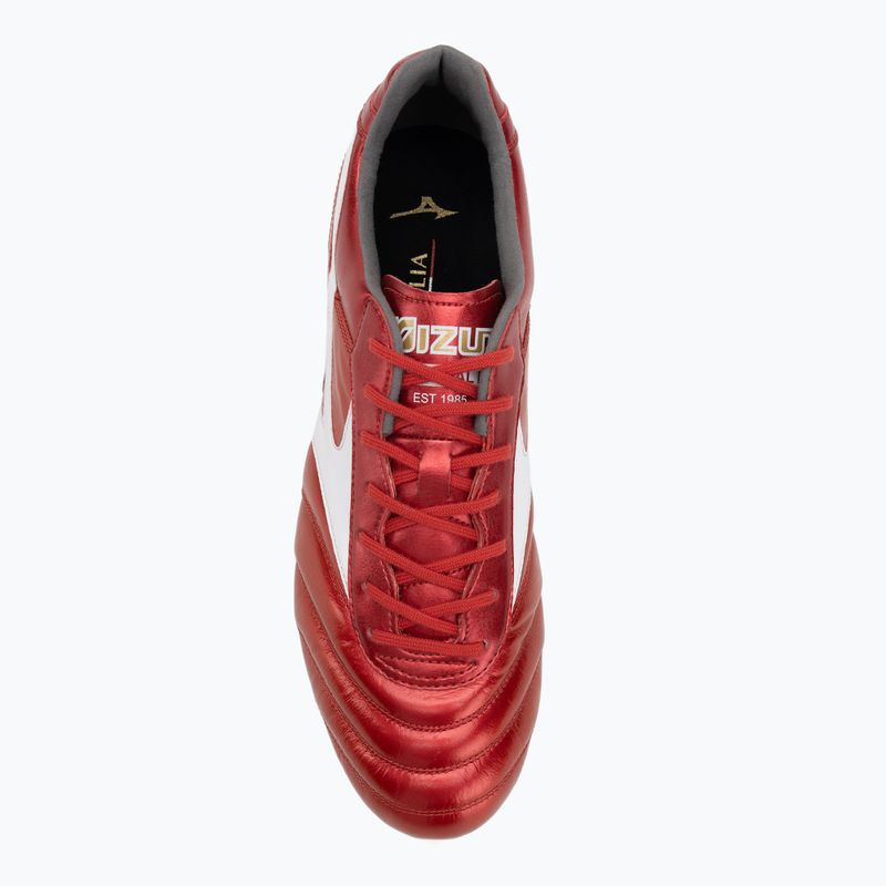 Mizuno Morelia II Elite FG men's football boots 40th red/white/black 5