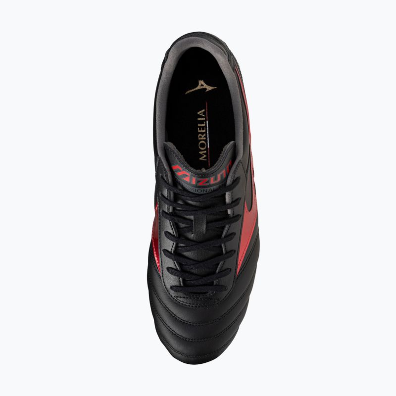 Men's Mizuno Morelia II Pro FG football boots black/morelia 40th red/black sand 5