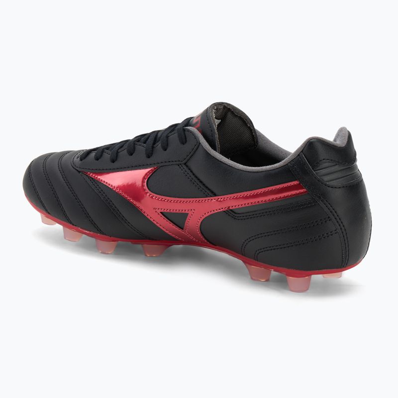 Men's Mizuno Morelia II Pro FG football boots black/morelia 40th red/black sand 3