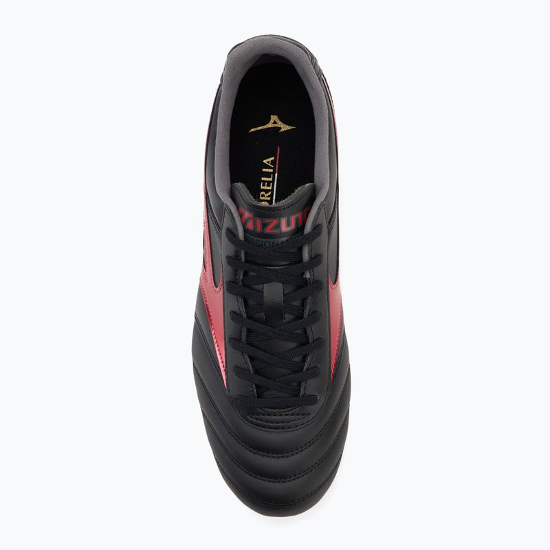 Men's Mizuno Morelia II Pro FG football boots black/morelia 40th red/black sand 5