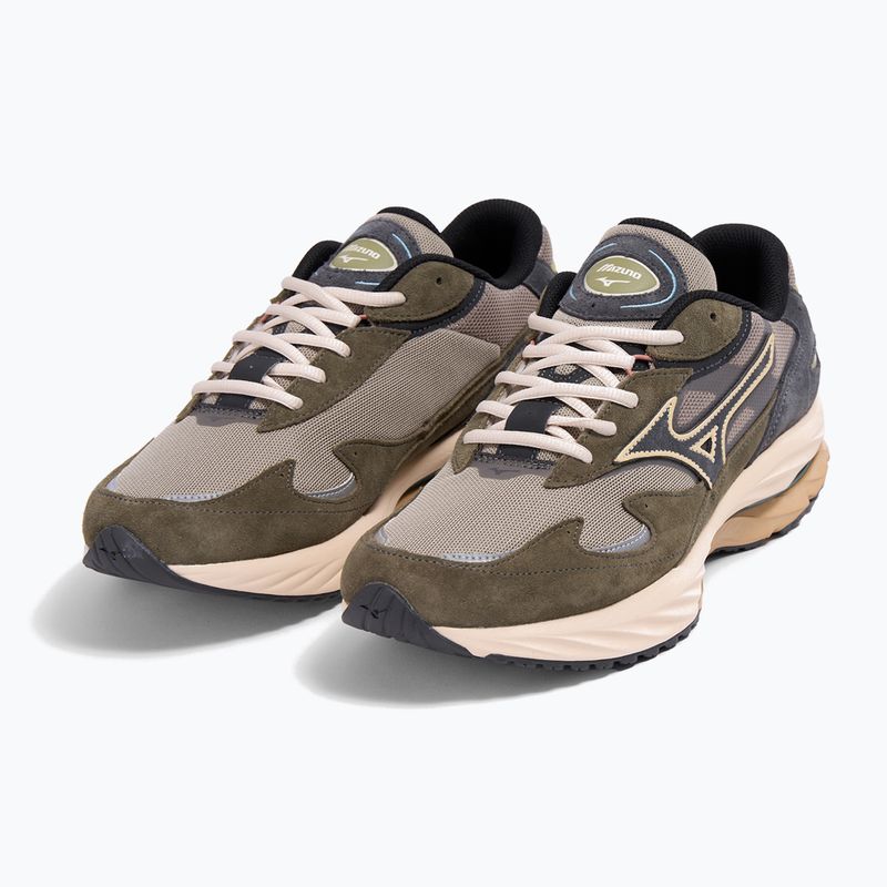 Men's shoes Mizuno Wave Rider β vintage khaki/black sand/grape leaf 2