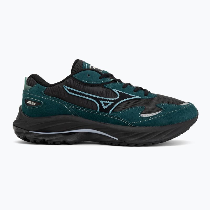 Men's shoes Mizuno Wave Rider β black sand/black/deep teal 2