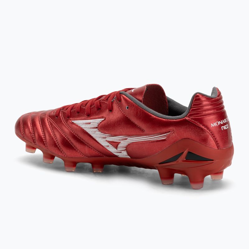 Men's Mizuno Monarcida Neo III Pro Md apricot 40th red/white football boots 3