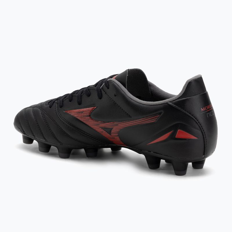 Men's Mizuno Morelia Neo IV Pro MD football boots black/morelia 40th red/black 3
