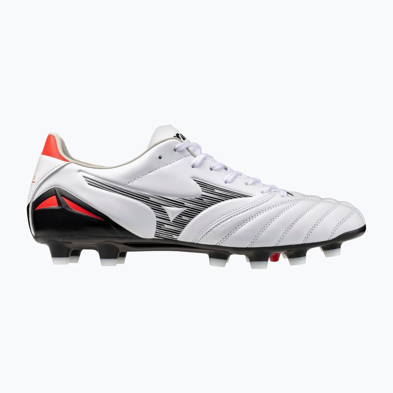 Men's football boots Mizuno Morelia Neo IV Pro MD white/black/chinese red 8