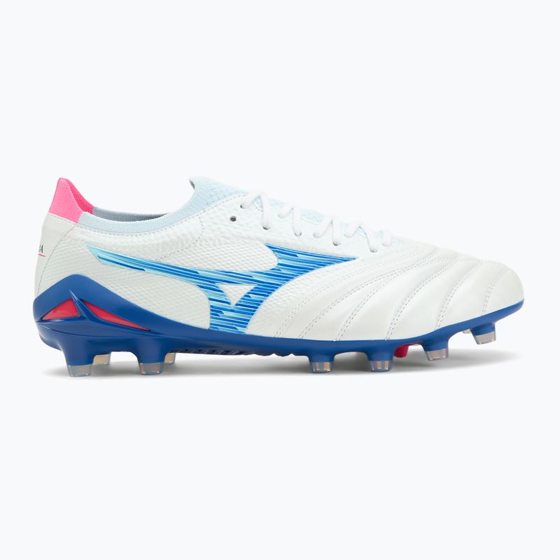 Men's football boots Mizuno Morelia Neo IV β Japan Fg white/tanager turquoise/pink tetra 2