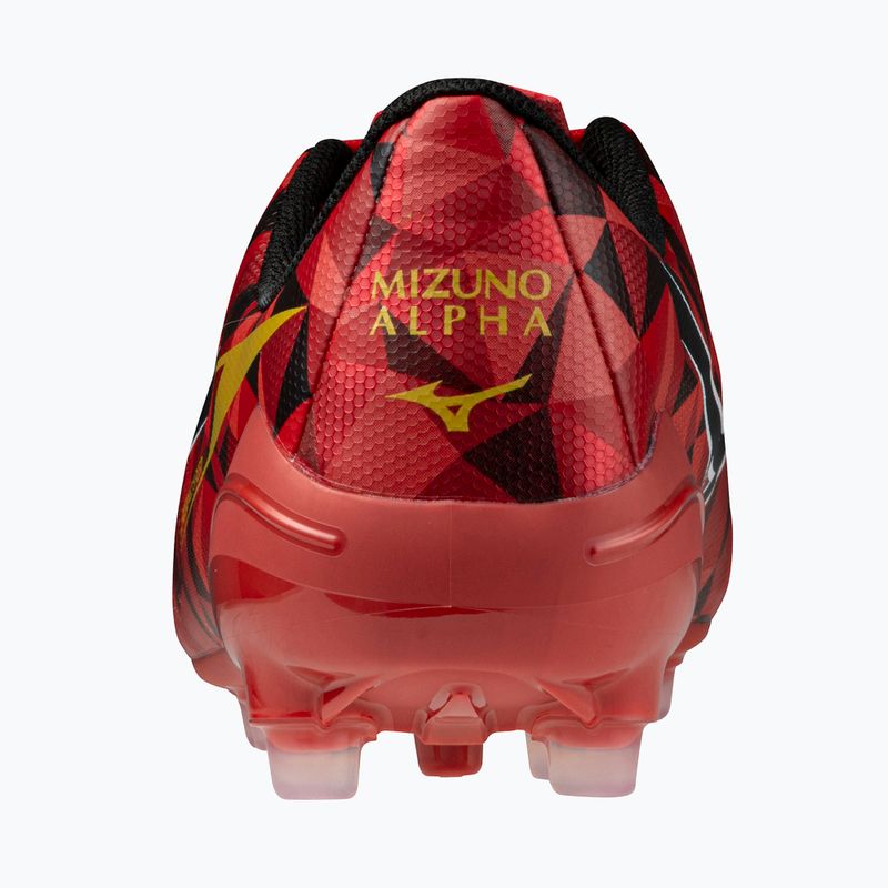 Mizuno Alpha II Select AG morelia 40th red/black/gold football boots 3