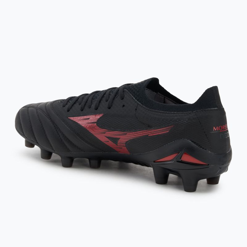 Mizuno Morelia Neo IV Β Elite MD black/morelia 40th red/black men's football boots 3