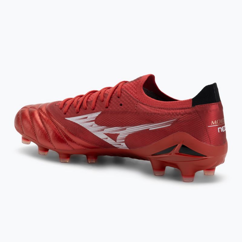 Mizuno Morelia Neo IV Β Elite MD men's football boots 40th red/white/black 3