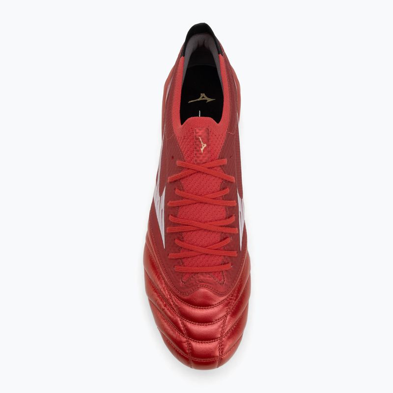 Mizuno Morelia Neo IV Β Elite MD men's football boots 40th red/white/black 5