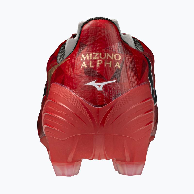 Men's football boots Mizuno α II Pro Md morelia 40th red/black/gold 3