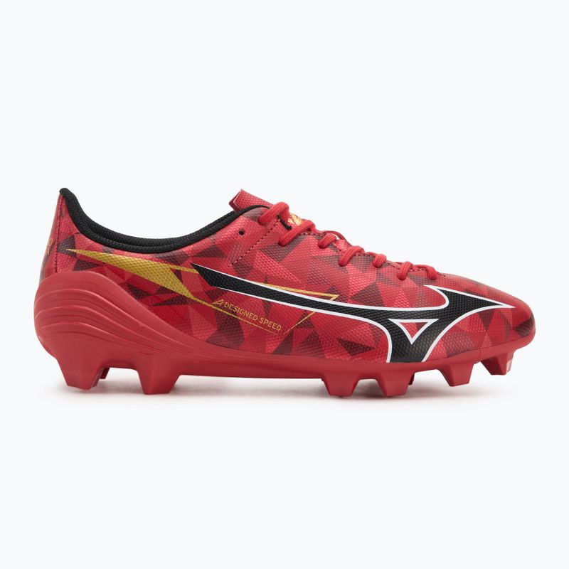 Mizuno α II Select Md morelia 40th red/black/gold football boots 2