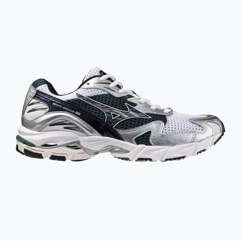 Shoes Mizuno Wave Rider 10 white/baritone blue/deep teal 8