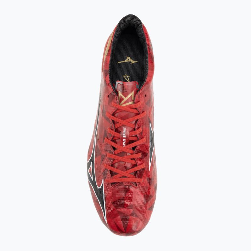 Men's soccer shoes Mizuno α II Japan Mix apricot 40th red/black/gold 5