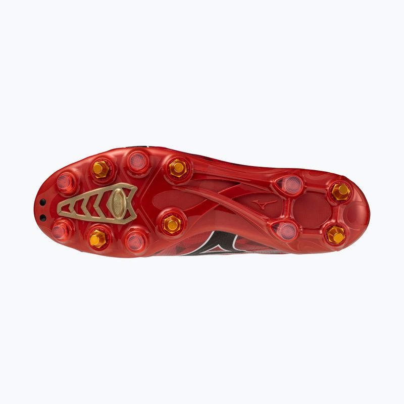 Men's soccer shoes Mizuno α II Japan Mix apricot 40th red/black/gold 4