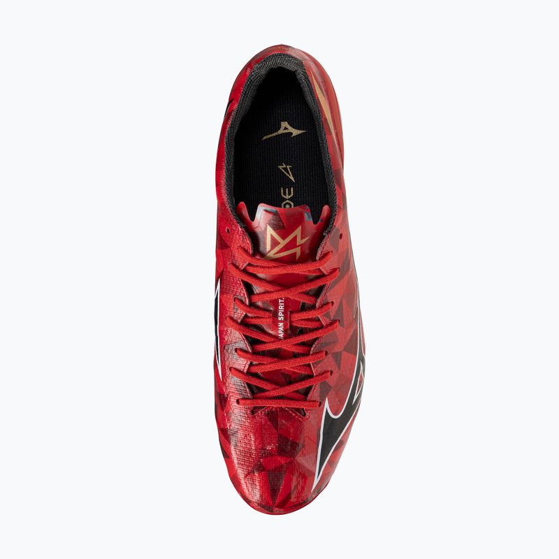Men's soccer shoes Mizuno α II Japan Mix apricot 40th red/black/gold 5