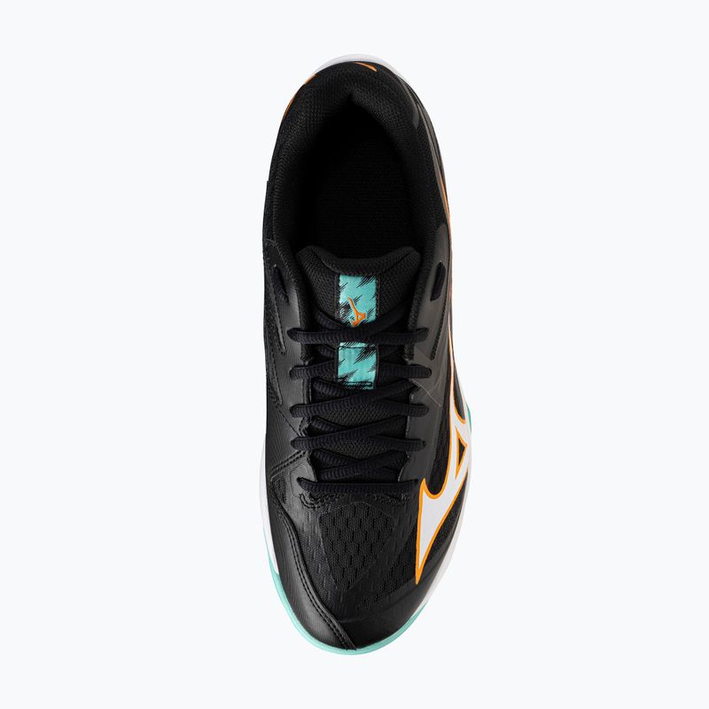 Mizuno Thunder Blade Z volleyball shoes black/tangelo/ice green 5