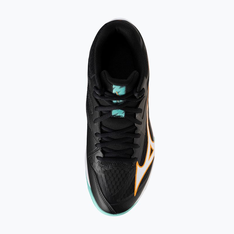 Mizuno Thunder Blade Z Mid volleyball shoe black/tangelo/ice green 5
