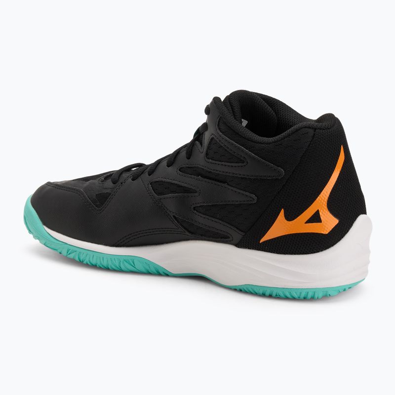 Mizuno Thunder Blade Z Mid volleyball shoe black/tangelo/ice green 3