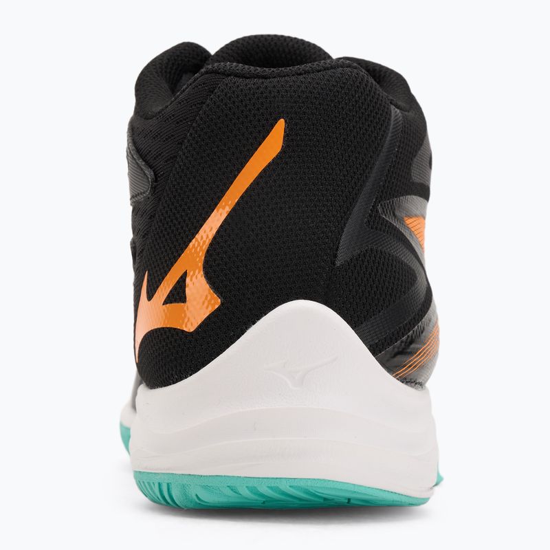 Mizuno Thunder Blade Z Mid volleyball shoe black/tangelo/ice green 6