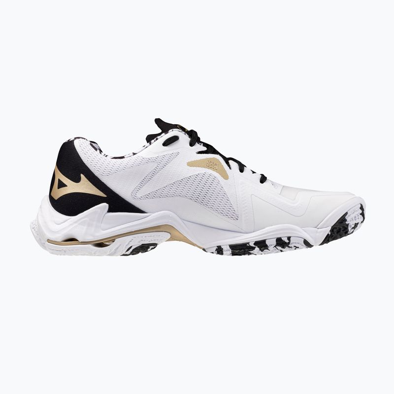 Volleyball shoes Mizuno Wave Lightning Z8 white/black/ge gold 2