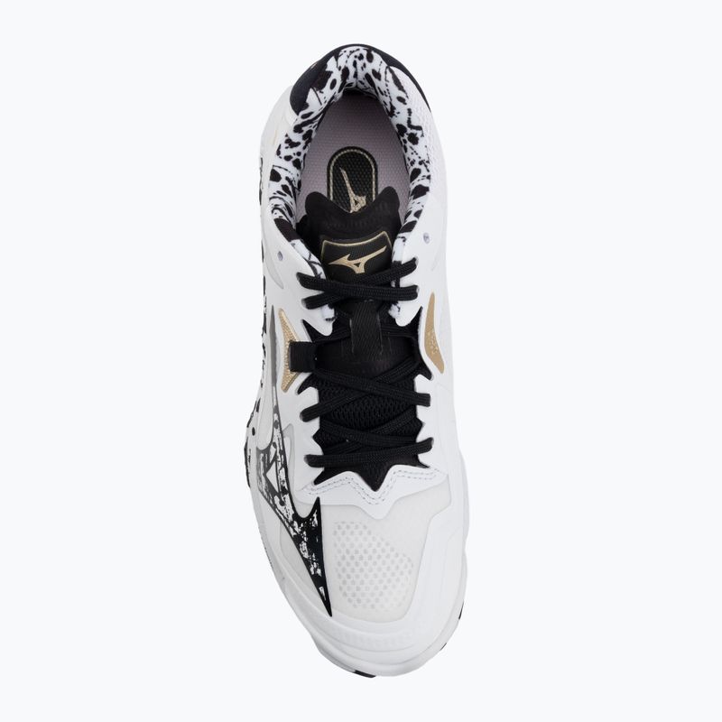 Volleyball shoes Mizuno Wave Lightning Z8 white/black/ge gold 5