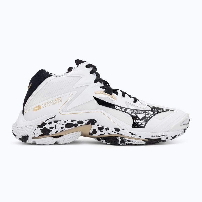 Volleyball shoes Mizuno Wave Lightning Z8 Mid white/black/ge gold 2