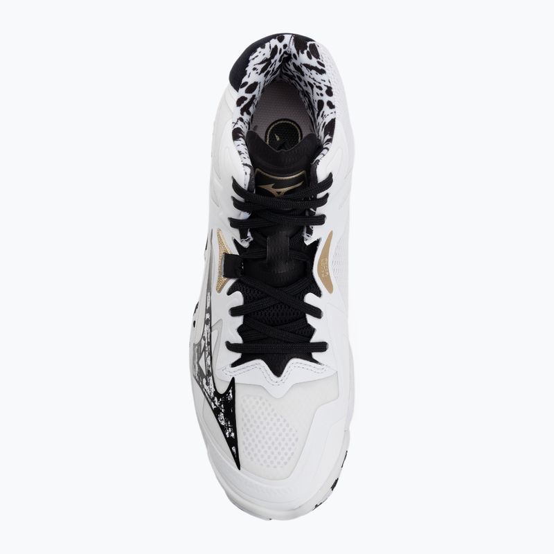 Volleyball shoes Mizuno Wave Lightning Z8 Mid white/black/ge gold 5