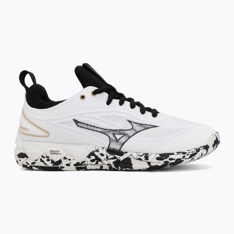 Volleyball shoes Mizuno Wave Luminous 3 white/black/ge gold 2