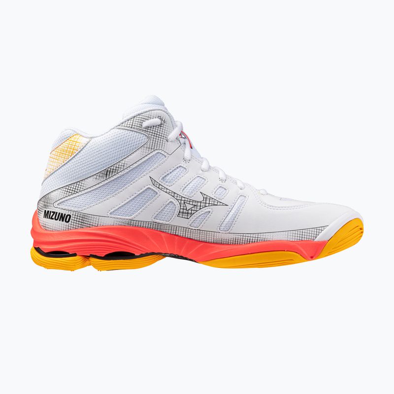 Volleyball shoes Mizuno Wave Voltage 2 Mid white/fiery coral 2/citrus 2