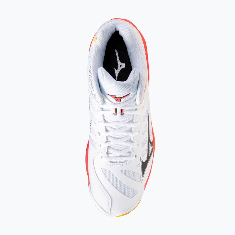 Volleyball shoes Mizuno Wave Voltage 2 Mid white/fiery coral 2/citrus 5