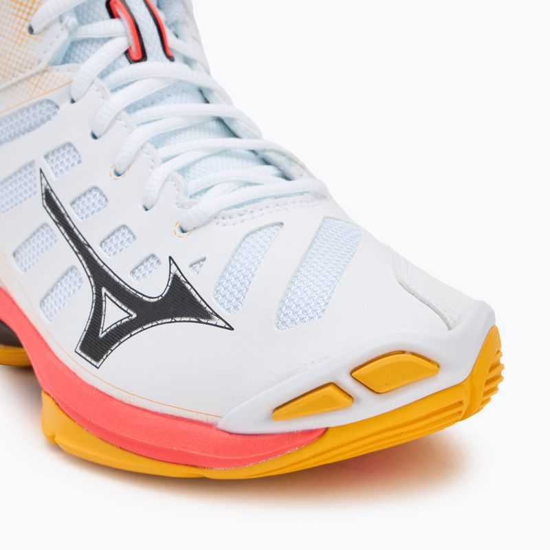 Volleyball shoes Mizuno Wave Voltage 2 Mid white/fiery coral 2/citrus 7