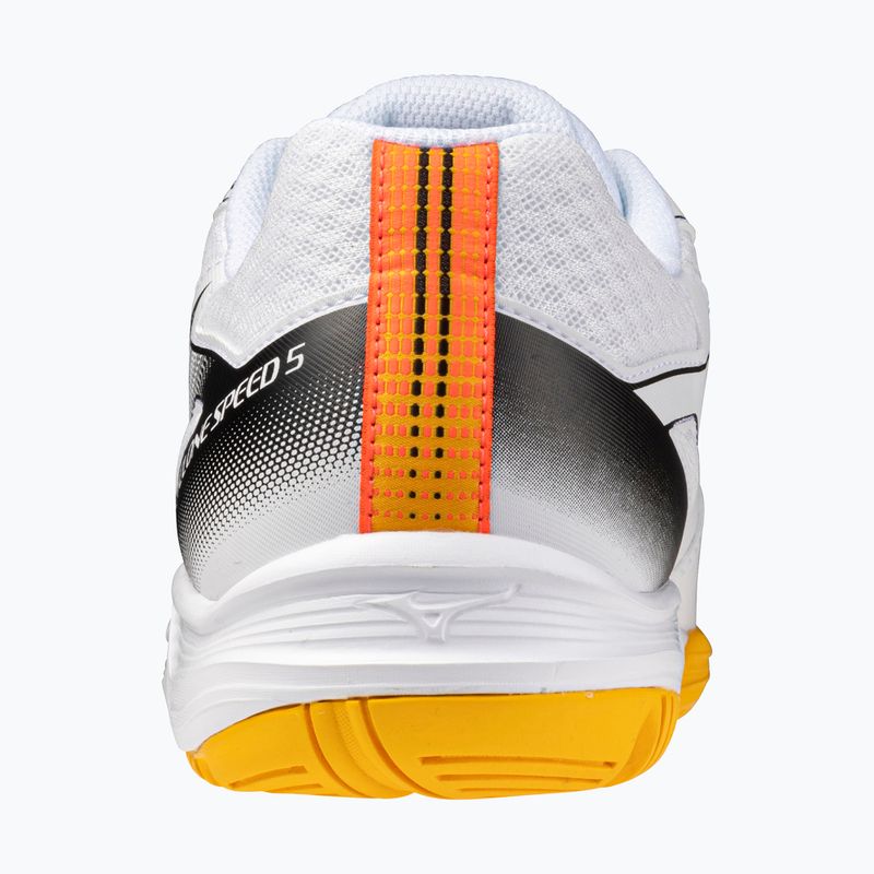 Mizuno Cyclone Speed 5 white/fiery coral 2/citrus volleyball shoes 10