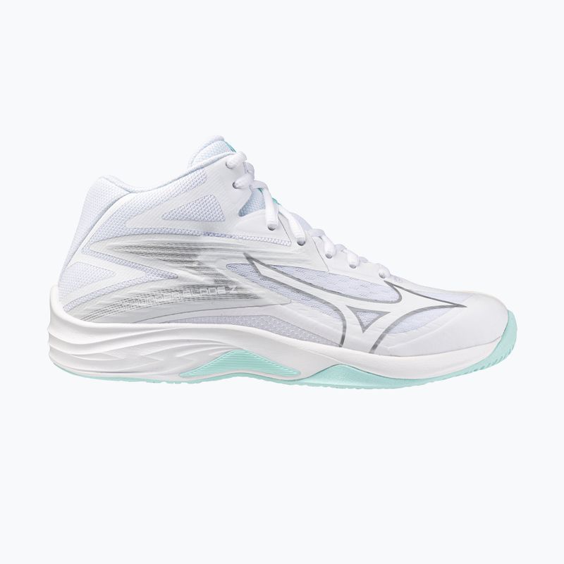 Women's volleyball shoes Mizuno Thunder Blade Z Mid white/blue tint 8