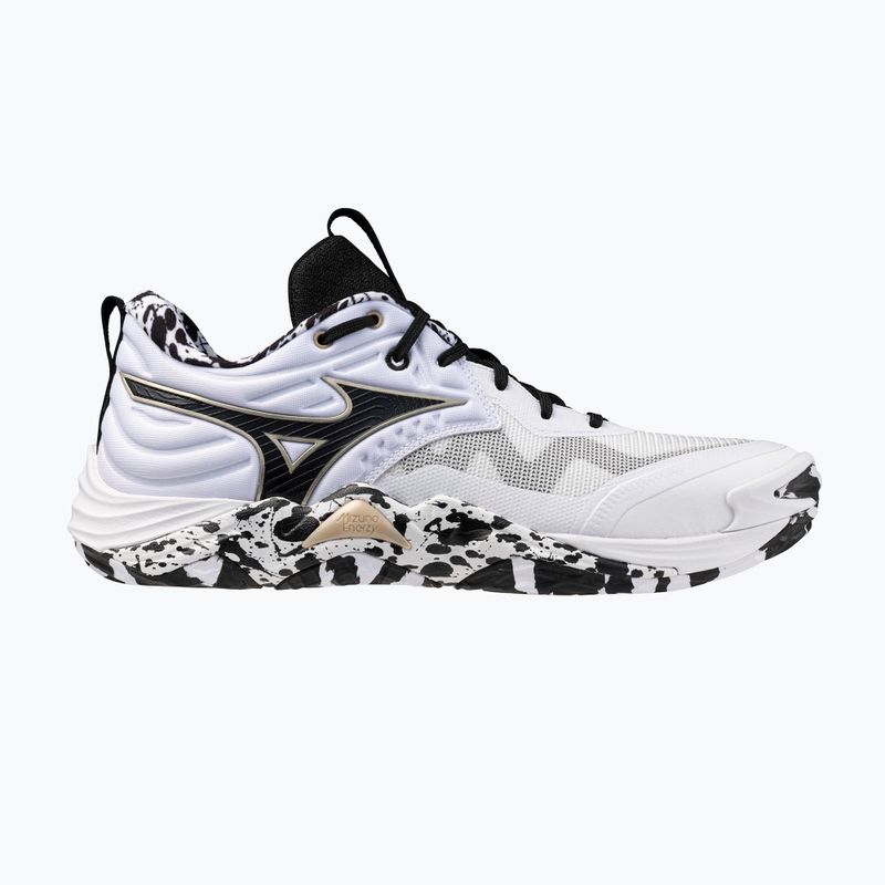 Volleyball shoes Mizuno Wave Momentum Elite white/black/ge gold 8