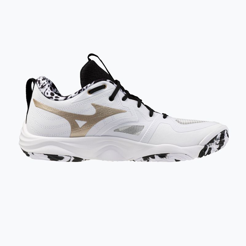 Volleyball shoes Mizuno Wave Momentum Elite white/black/ge gold 9