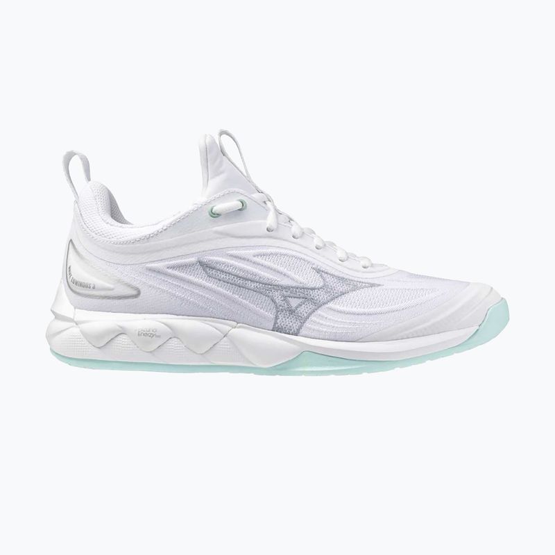 Women's volleyball shoes Mizuno Wave Luminous 3 white/blue tint 8