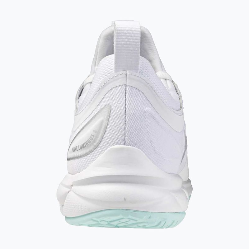 Women's volleyball shoes Mizuno Wave Luminous 3 white/blue tint 10