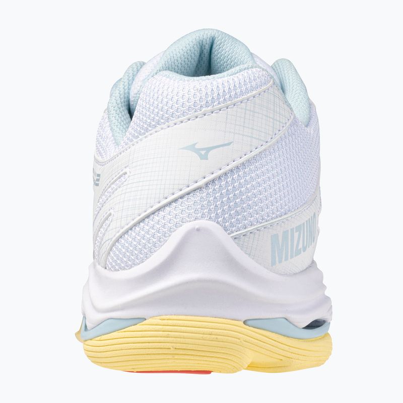 Women's volleyball shoes Mizuno Wave Voltage 2 white/calypso coral/pale banana 3