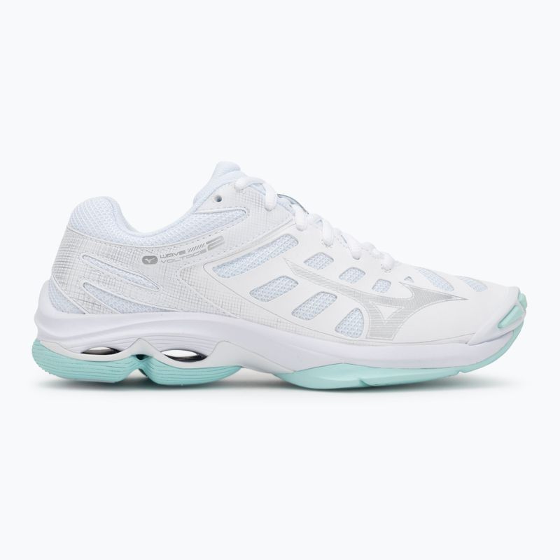 Women's volleyball shoes Mizuno Wave Voltage 2 white/blue tint 2