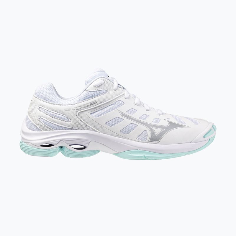 Women's volleyball shoes Mizuno Wave Voltage 2 white/blue tint 8