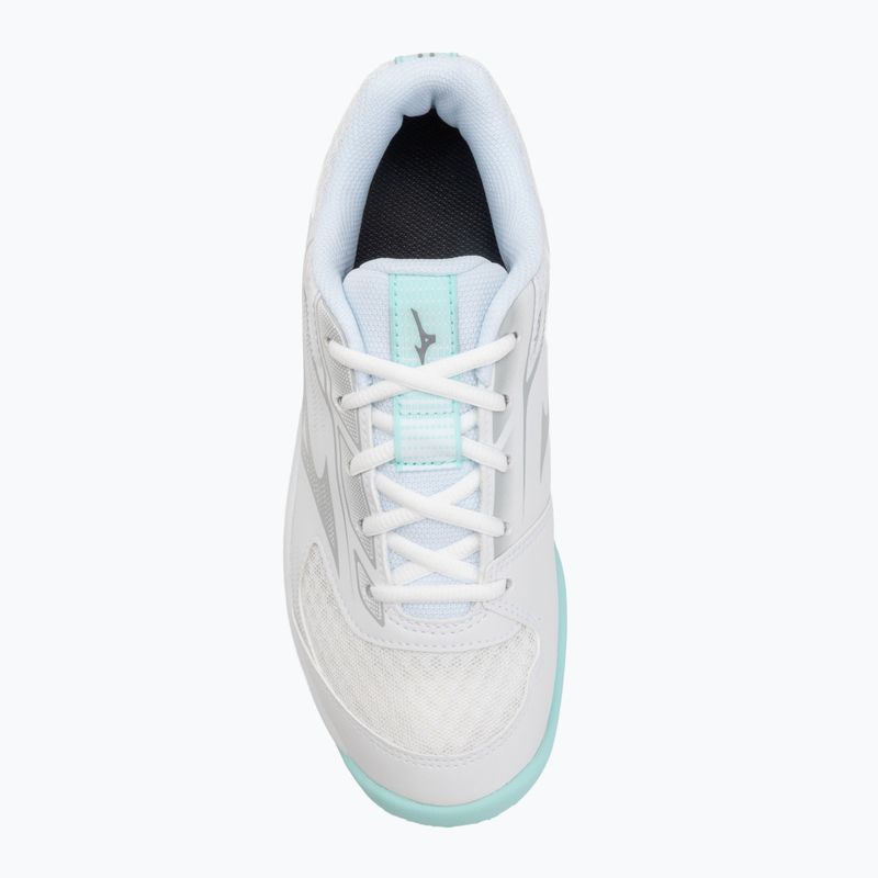 Women's volleyball shoes Mizuno Cyclone Speed 5 white/blue tint 5