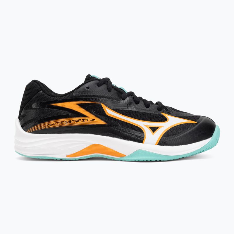 Children's volleyball shoes Mizuno Lightning Star Z7 black/tangelo/ice green 2