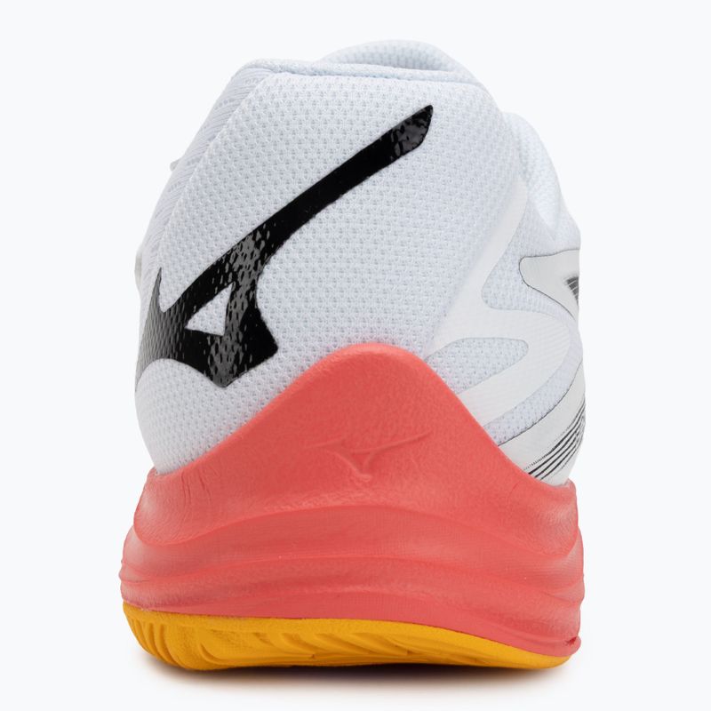 Children's volleyball shoes Mizuno Lightning Star Z7 white/fiery coral 2/citrus 6