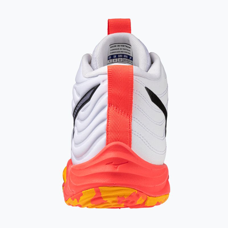Volleyball shoes Mizuno Wave Momentum Elite Mid white/fiery coral 2/citrus 10